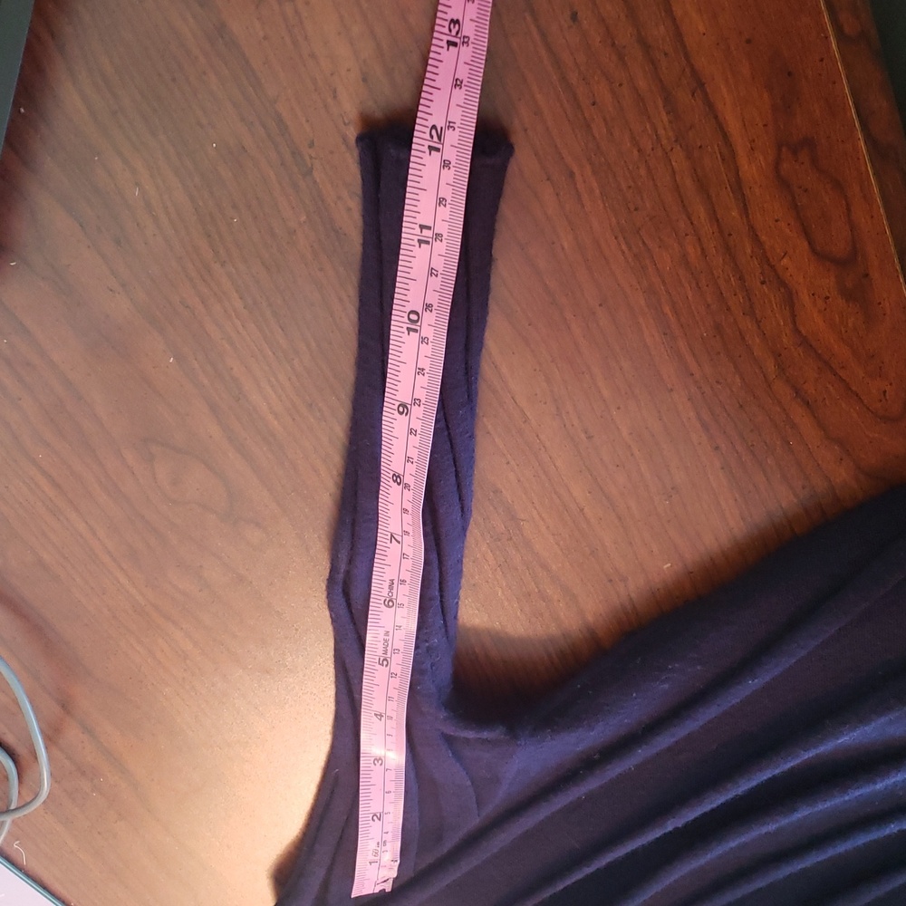 Women’s Navy Maxi Dress with Red-Green Waistband - Picture 10 of 15